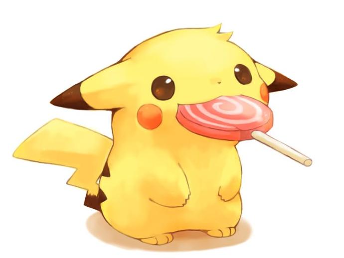 Pikachu s lízátkem Pikachu s lízátkem